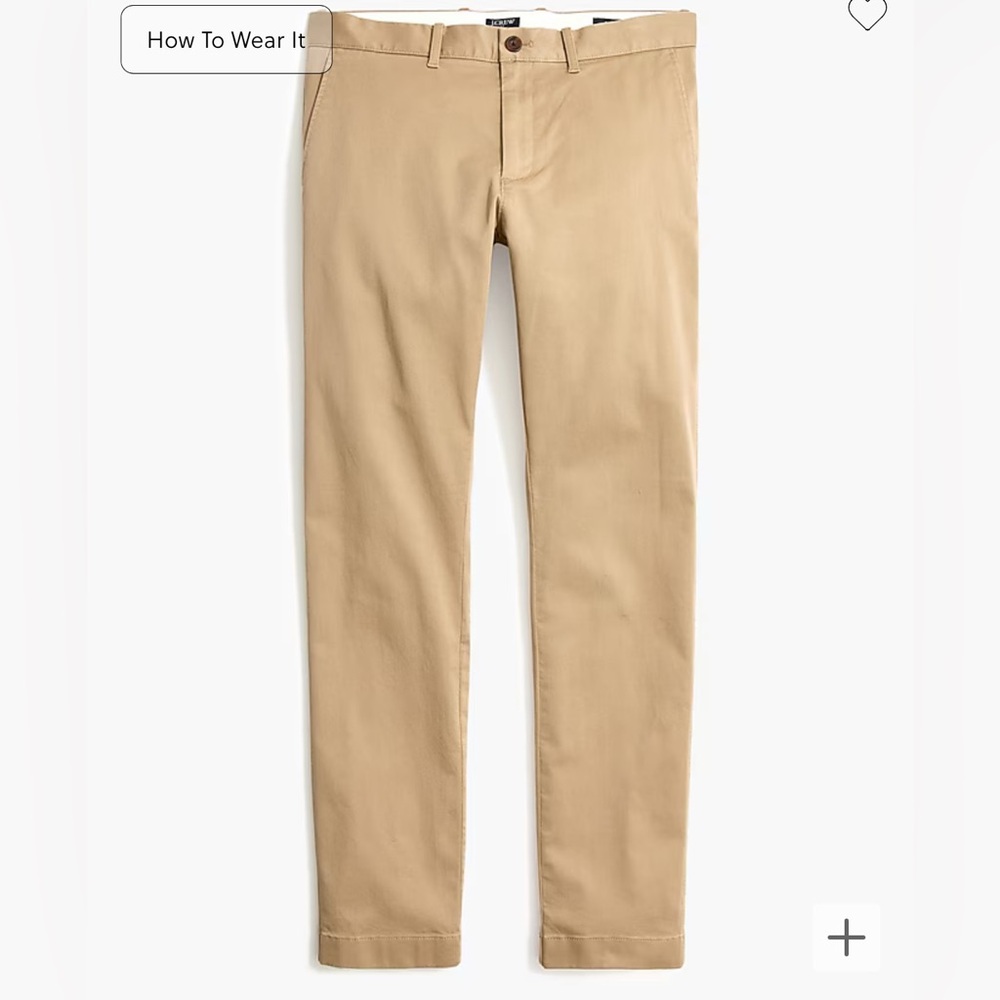 J.Crew Factory Slim-fit flex chino pant size 33/32.